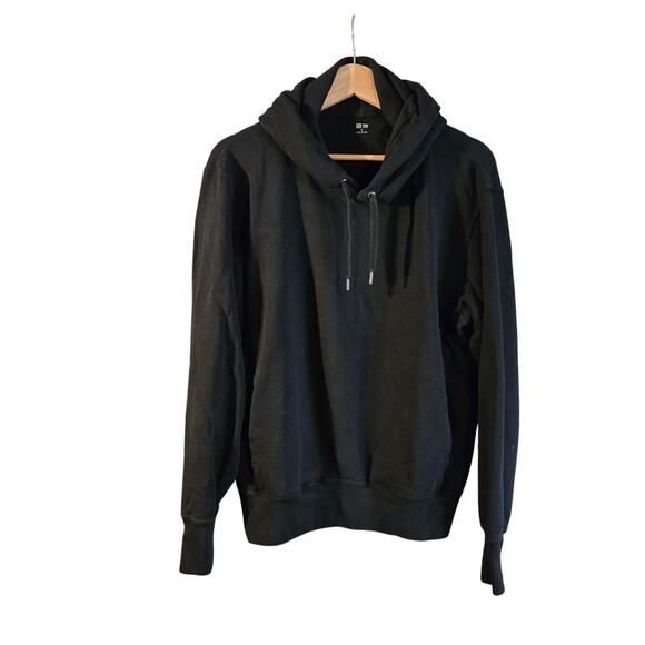 Uniqlo Unisex Small Black Sweat Pullover Hoodie [0421] - Picture 2 of 9